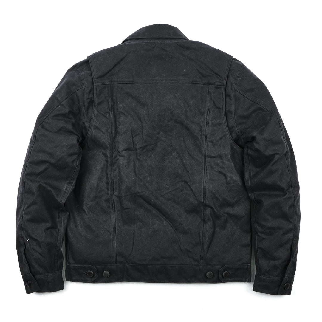 Freenote Cloth Riders Jacket Waxed Canvas - Black