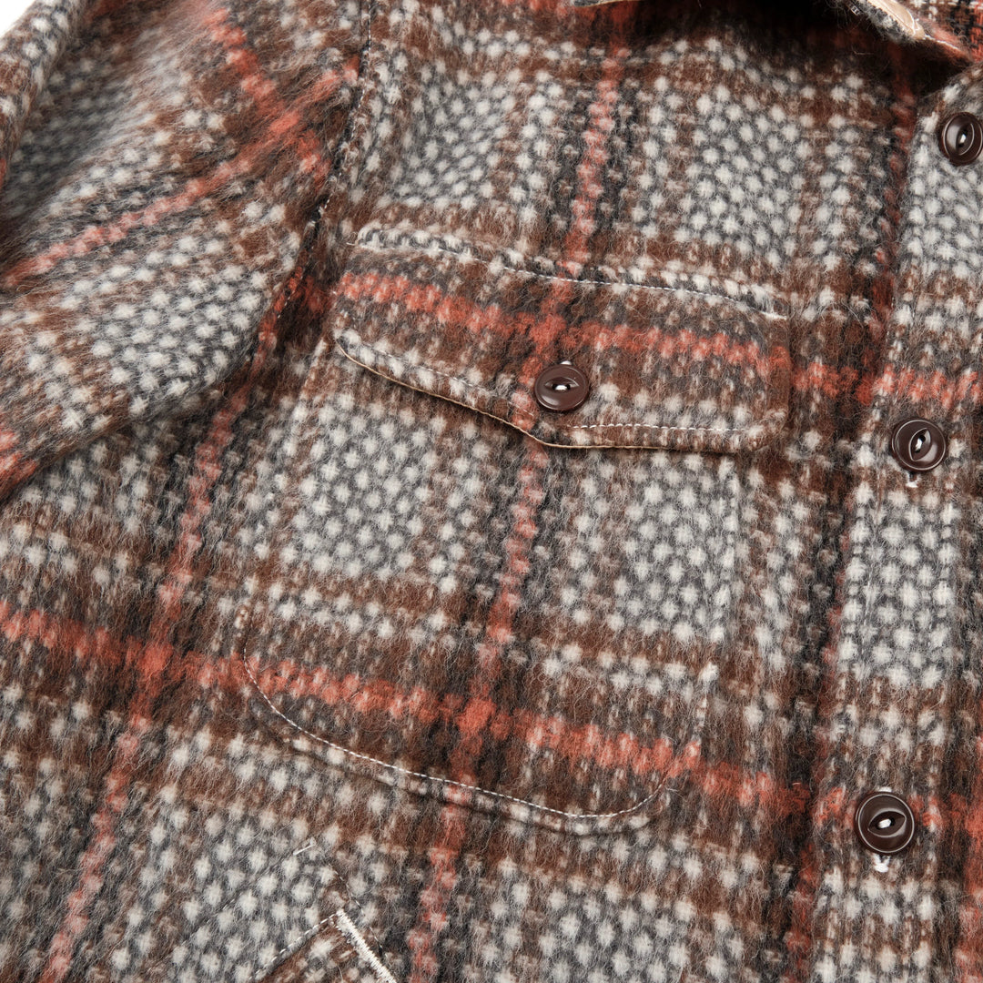 Freenote Cloth Mendon Hexagon Dobby Wool Plaid