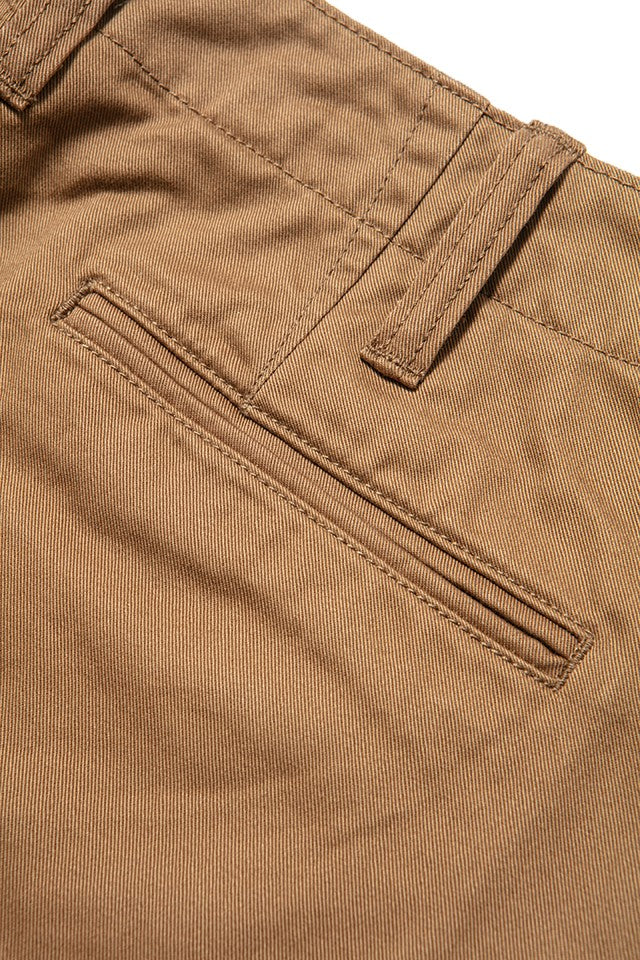 Pure Blue Japan Dry Touch Chino Trousers/Wide Straight [1192-DCA] - Dark Camel