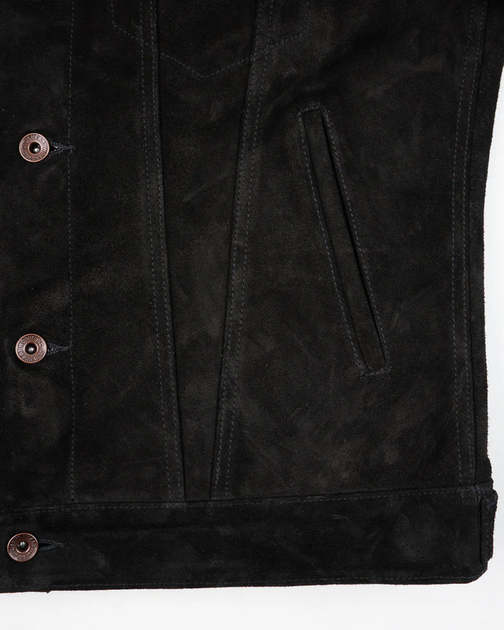 Iron Heart Horsehide Suede Modified Type III Jacket - Black