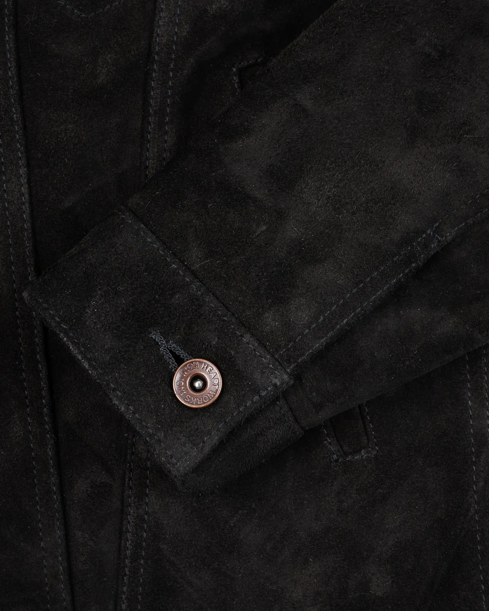 Iron Heart Horsehide Suede Modified Type III Jacket - Black