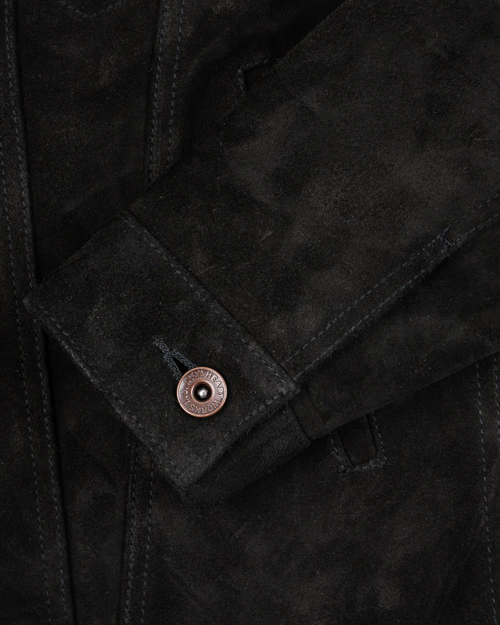 Iron Heart Horsehide Suede Modified Type III Jacket - Black