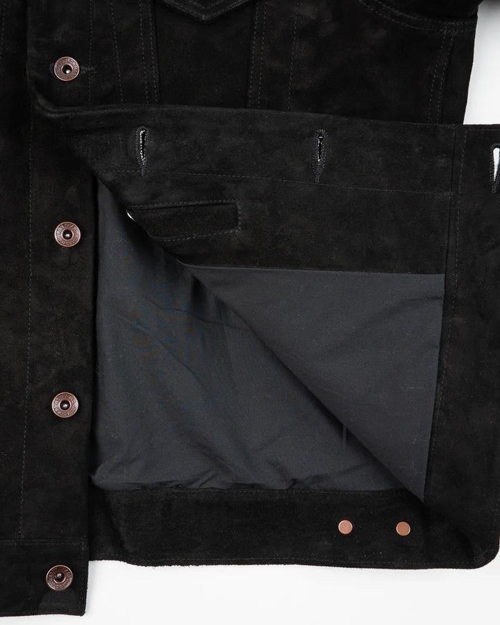 Iron Heart Horsehide Suede Modified Type III Jacket - Black