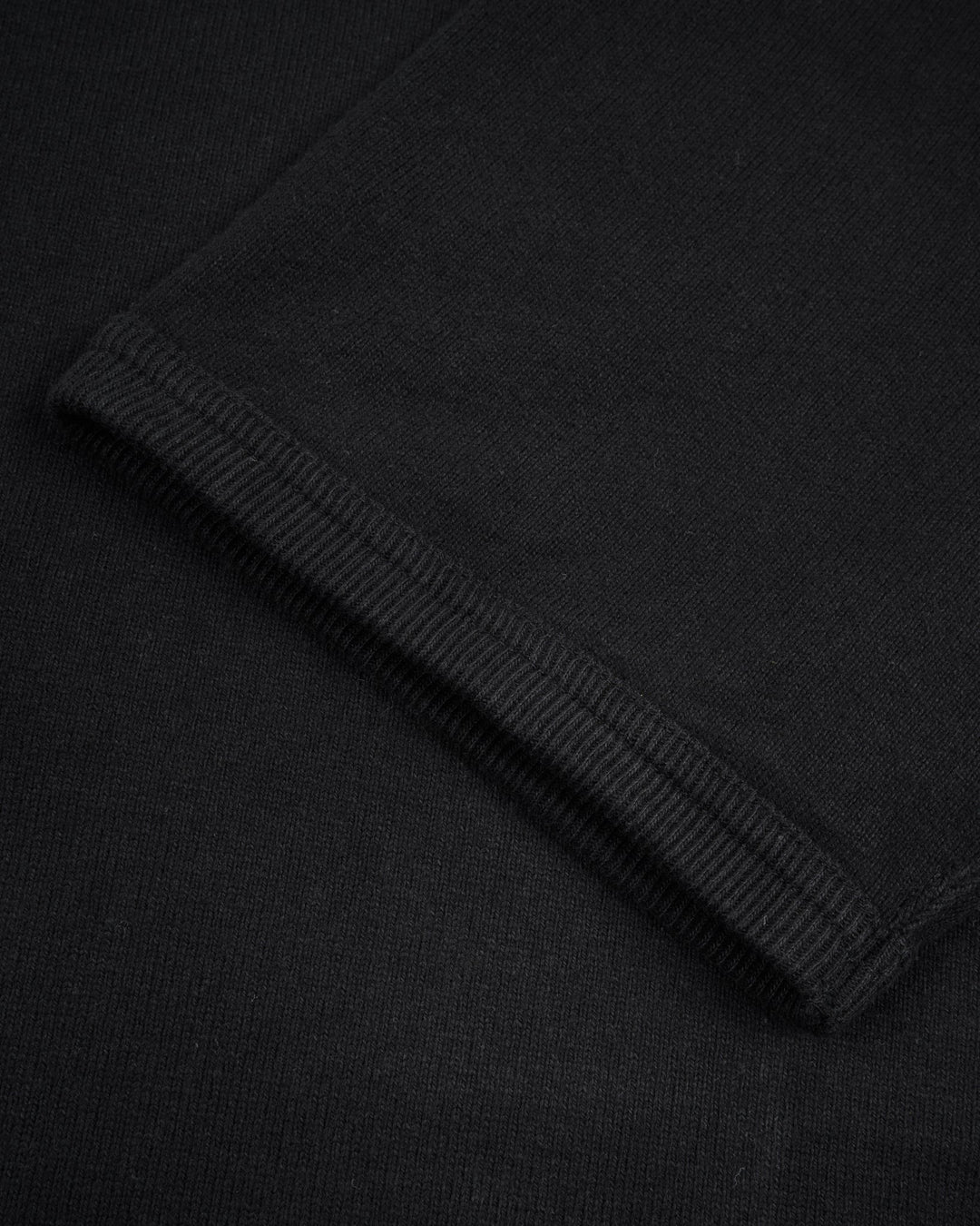 Iron Heart 11oz Cotton Knit Crew Neck T-Shirt - Black