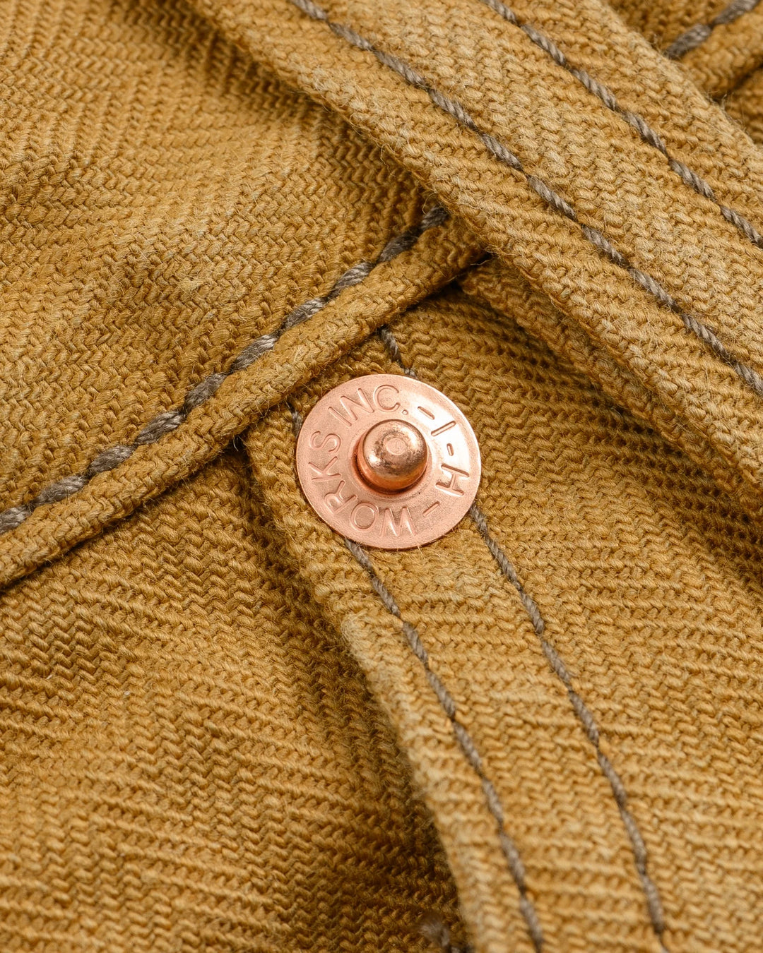 Iron Heart 10oz Herringbone Painter’s Pants - Brown
