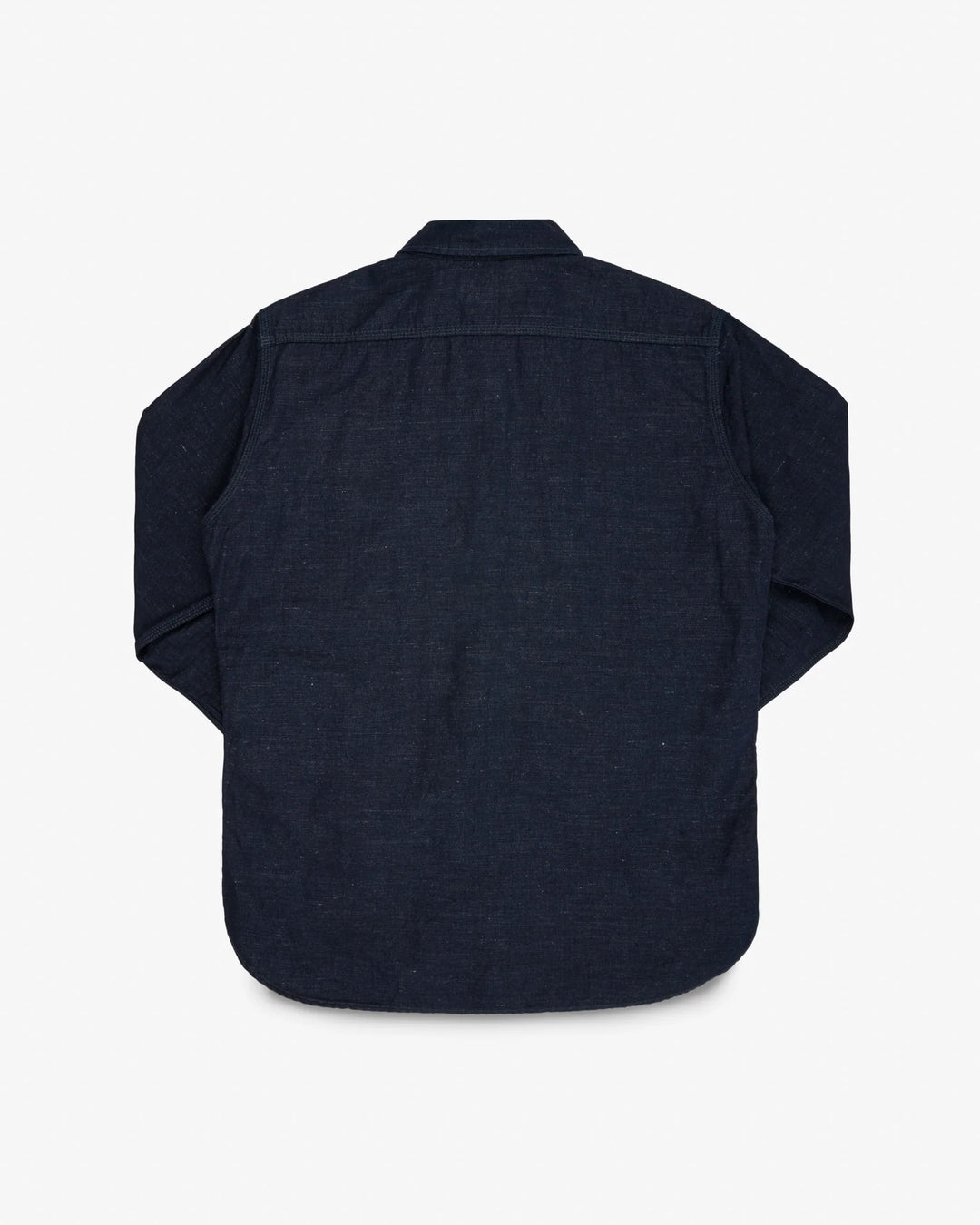 Iron Heart 7oz Cotton Linen Chambray Work Shirt - Indigo