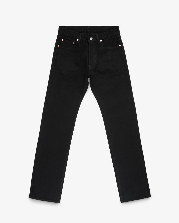 Iron Heart 634S 21oz Selvedge Denim Straight Cut Jeans - Superblack (Fades To Grey)