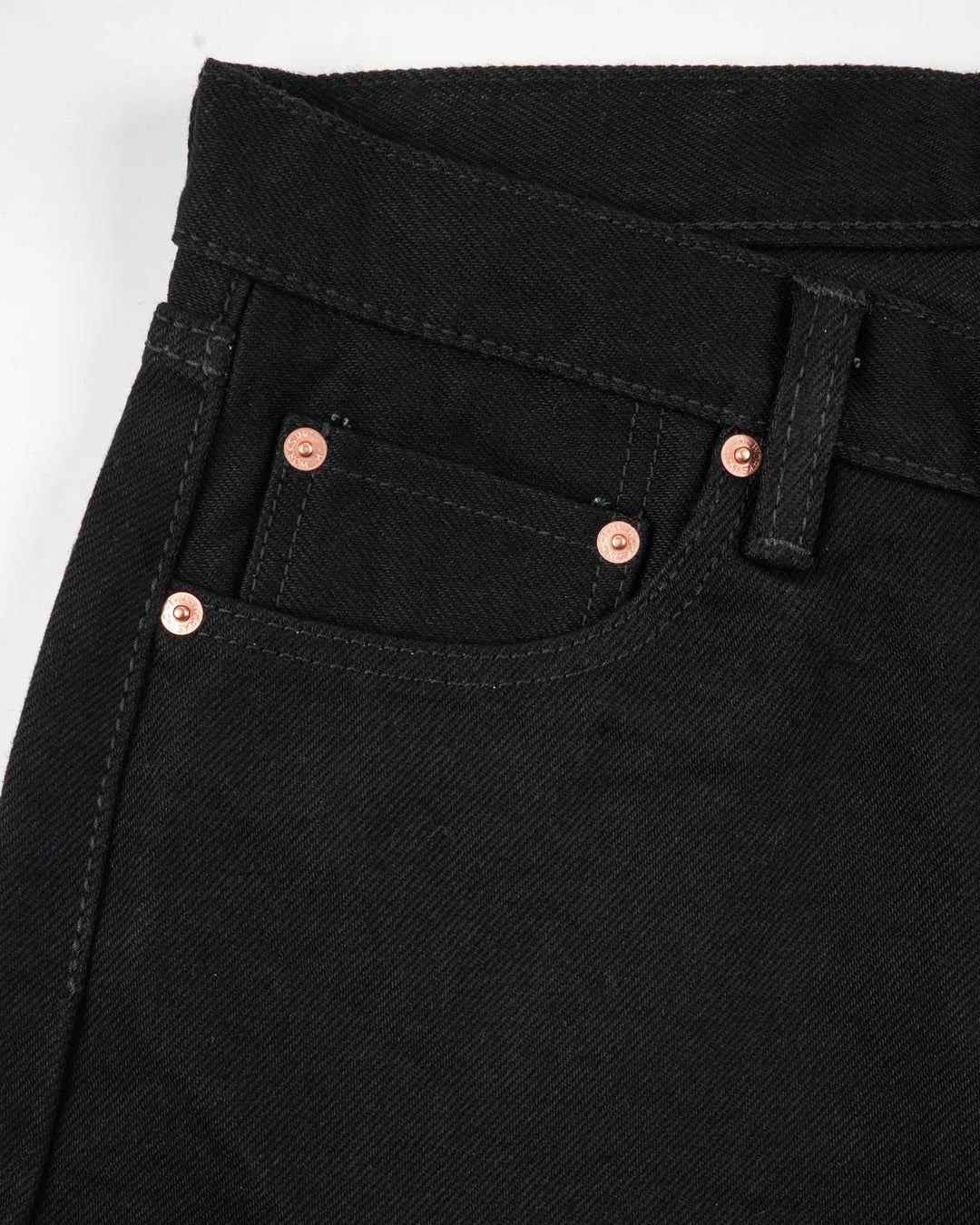 Iron Heart 634S 21oz Selvedge Denim Straight Cut Jeans - Superblack (Fades To Grey)