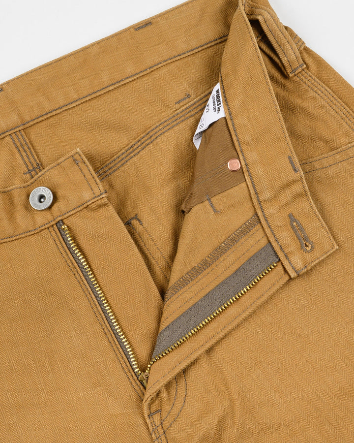 Iron Heart 10oz Herringbone Painter’s Pants - Brown