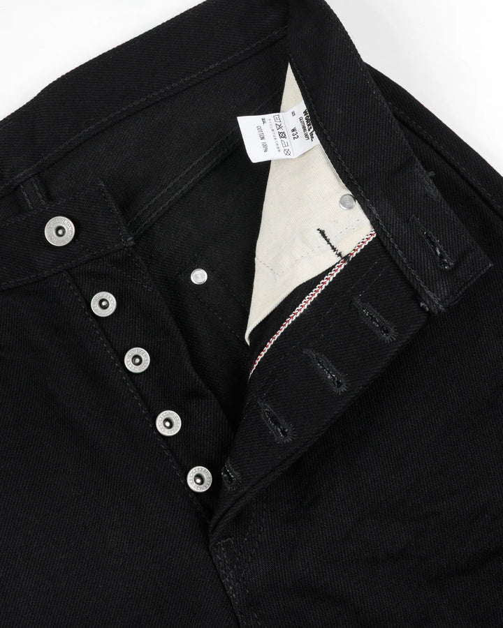 Iron Heart 888S-SBG 21oz Selvedge Denim - Superblack (Fades To Grey)