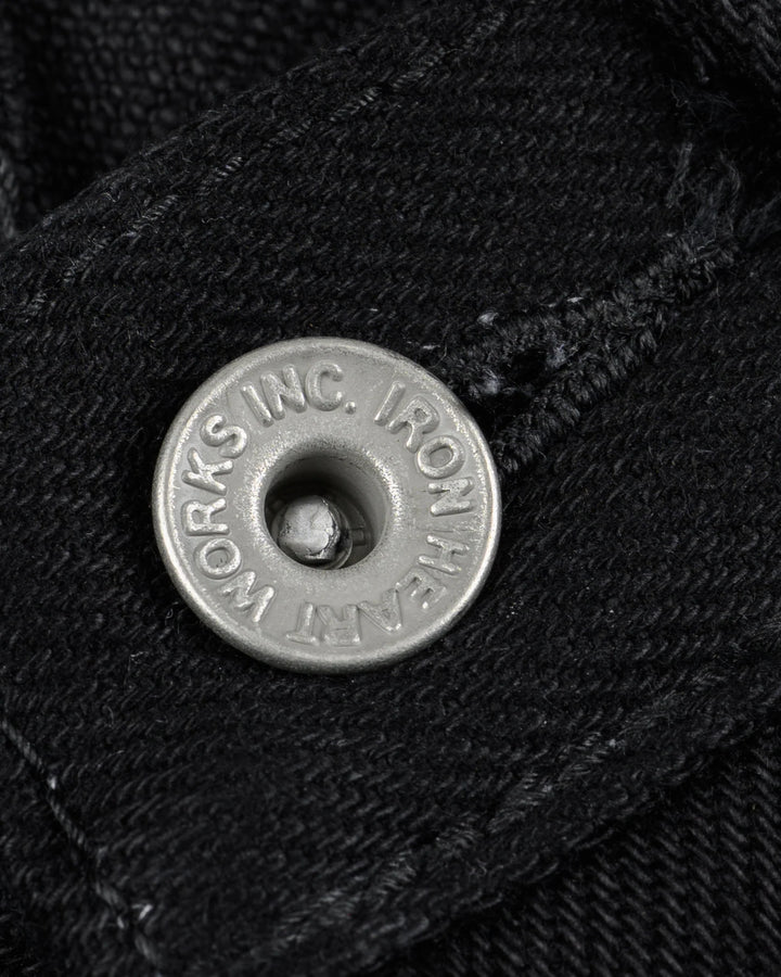 Iron Heart 888S-SBG 21oz Selvedge Denim - Superblack (Fades To Grey)