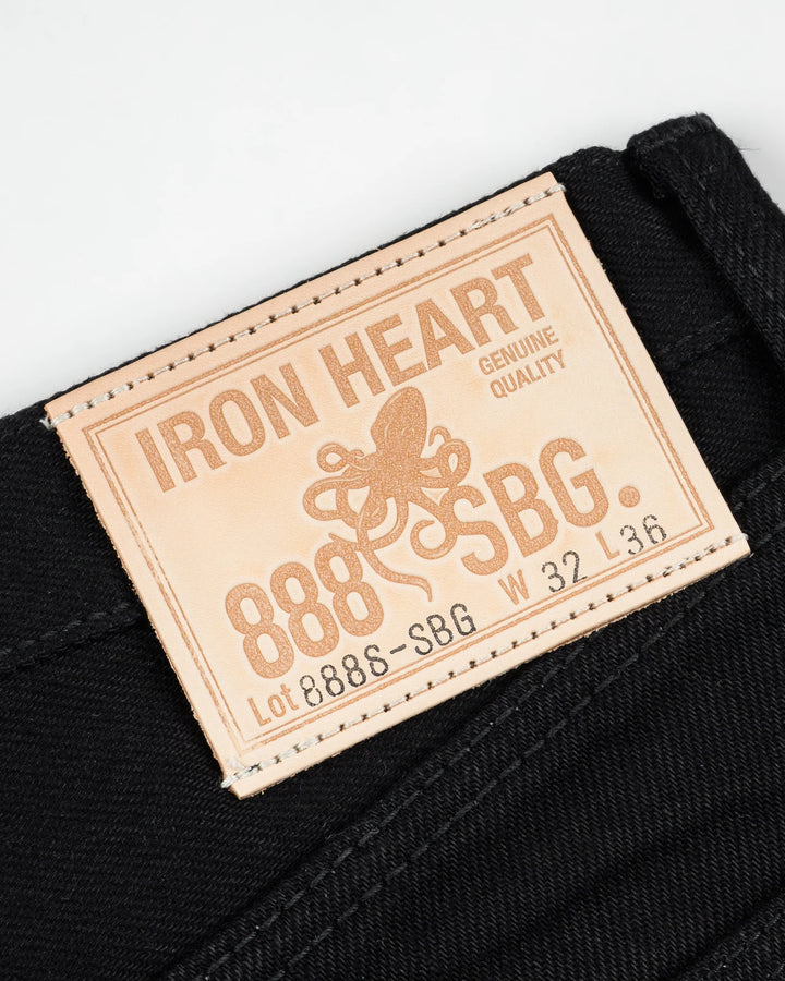 Iron Heart 888S-SBG 21oz Selvedge Denim - Superblack (Fades To Grey)