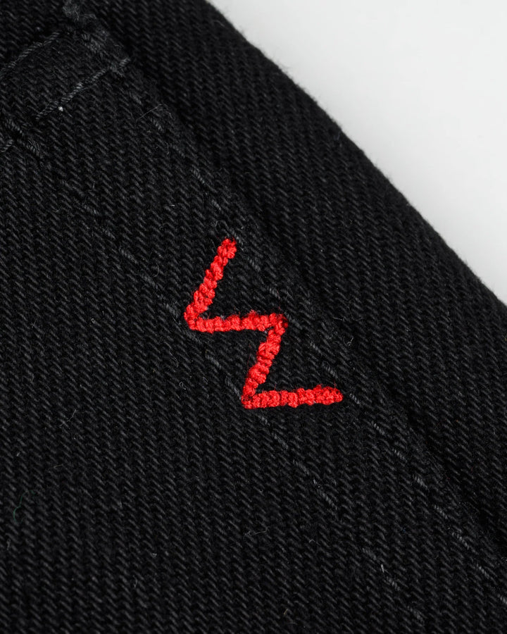 Iron Heart 888S-SBG 21oz Selvedge Denim - Superblack (Fades To Grey)