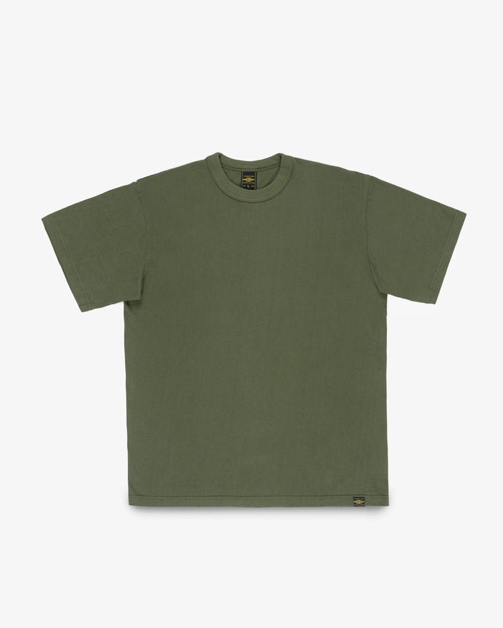 Iron Heart 6.5oz Loopwheel Crew Neck T-Shirt - Olive