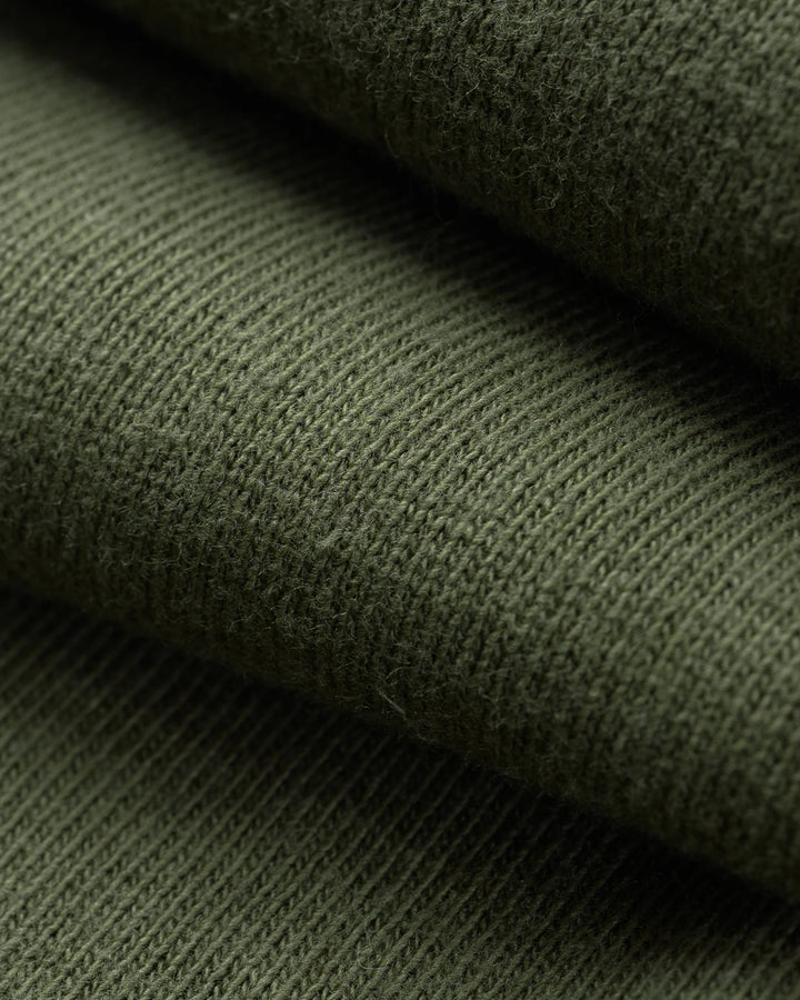 Iron Heart 6.5oz Loopwheel Crew Neck T-Shirt - Olive
