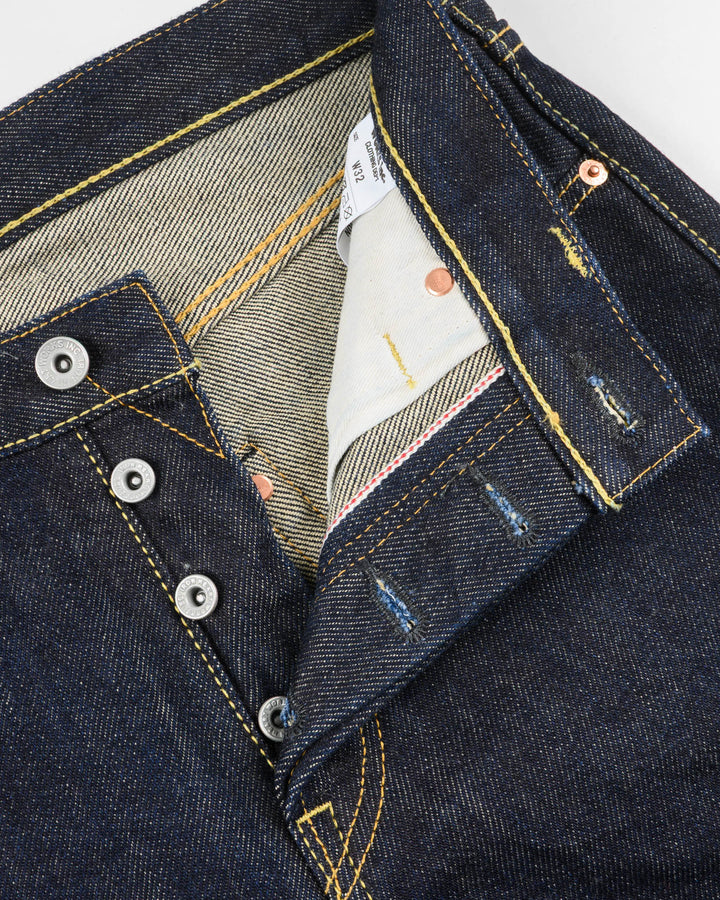 Iron Heart 666S 21oz Selvedge Denim Slim Straight Cut Jeans - Indigo