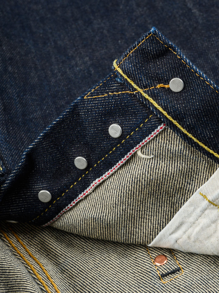 Iron Heart 888 21oz Selvedge Denim Relaxed Tapered Cut Jeans - Indigo