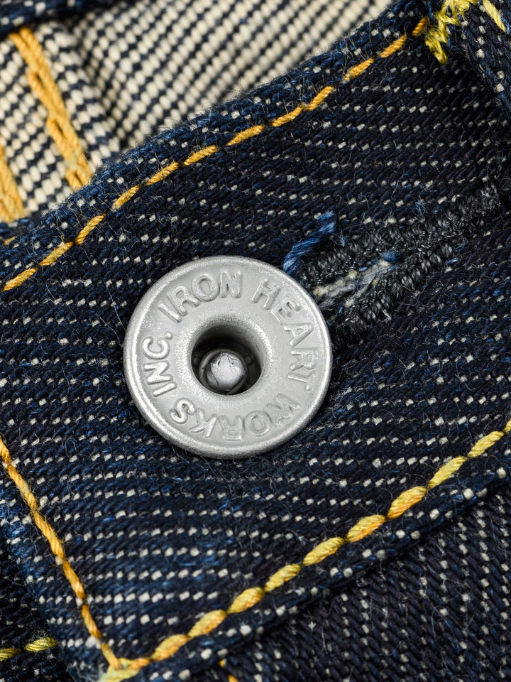 Iron Heart 888 21oz Selvedge Denim Relaxed Tapered Cut Jeans - Indigo