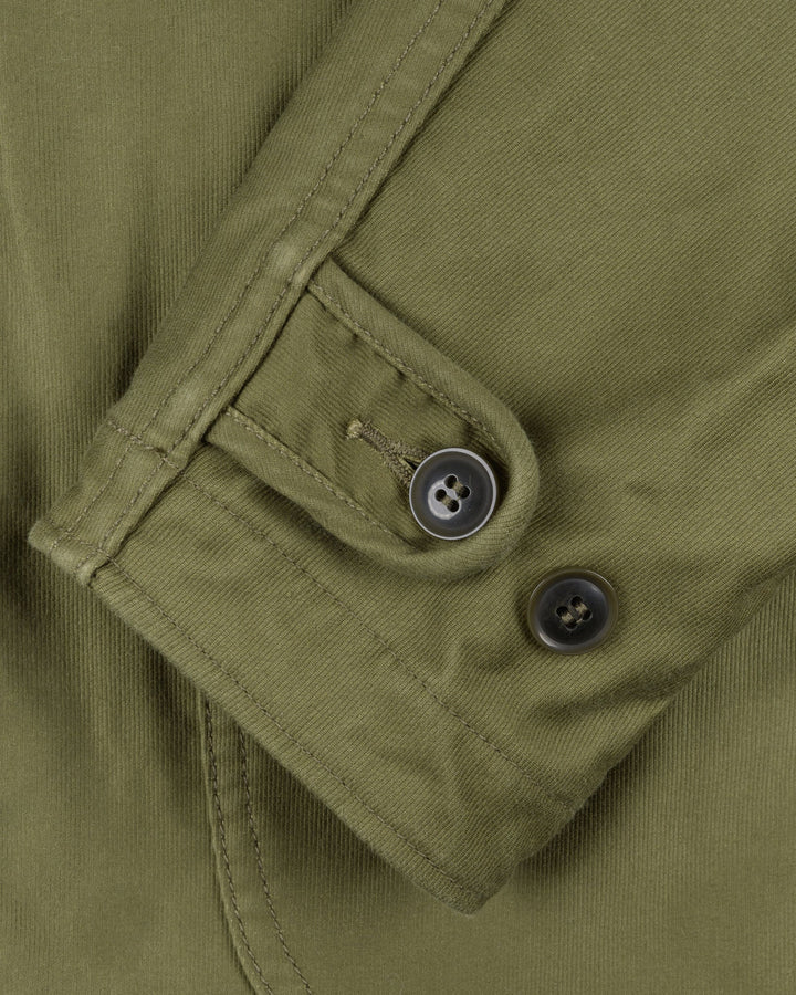 Iron Heart 12oz Whipcord Lightweight N1 Deck Jacket - Olive Drab Green