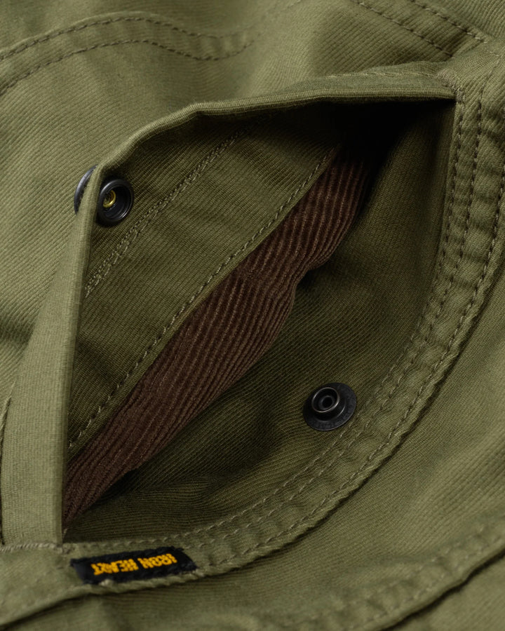 Iron Heart 12oz Whipcord Lightweight N1 Deck Jacket - Olive Drab Green