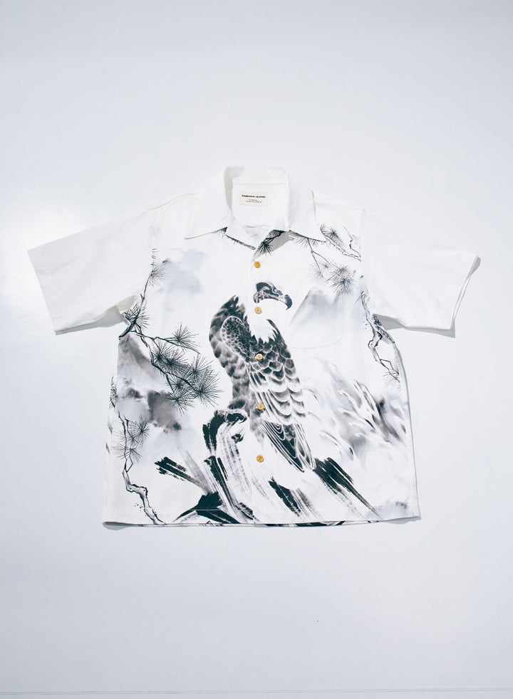 Samurai Ink Painted Aloha Shirt [SSA26-01]