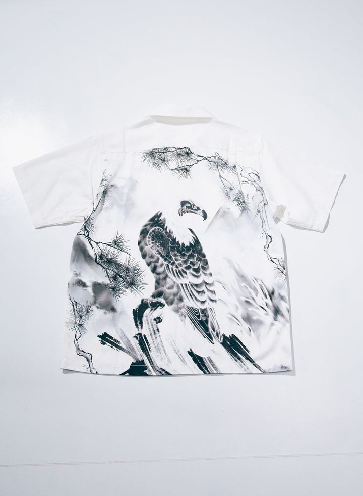 Samurai Ink Painted Aloha Shirt [SSA26-01]