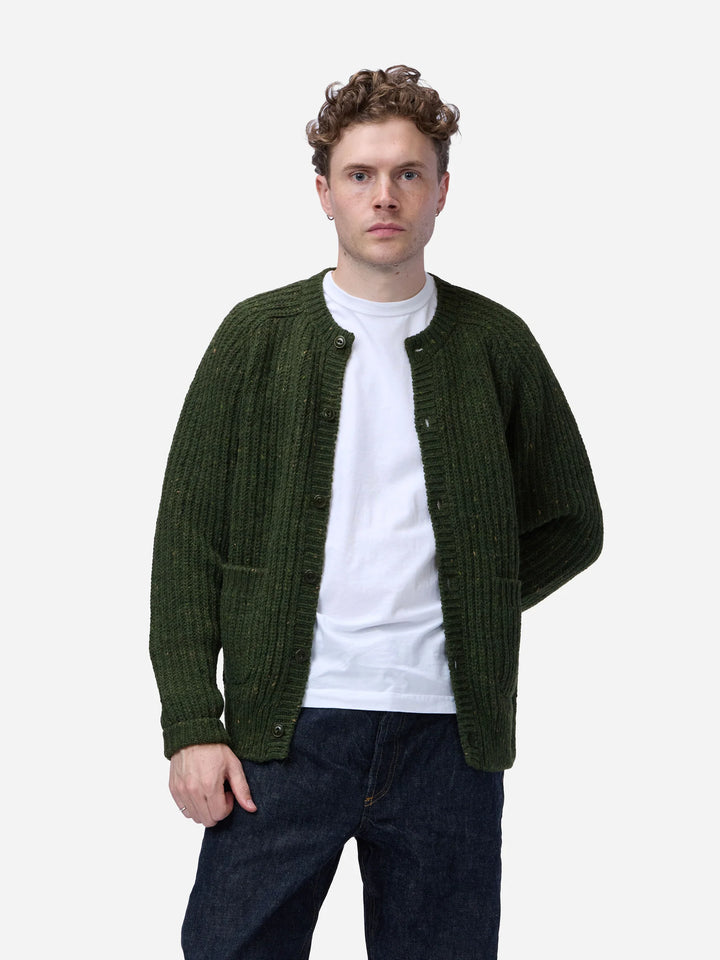 3sixteen Fisherman Cardigan - Hunter Green