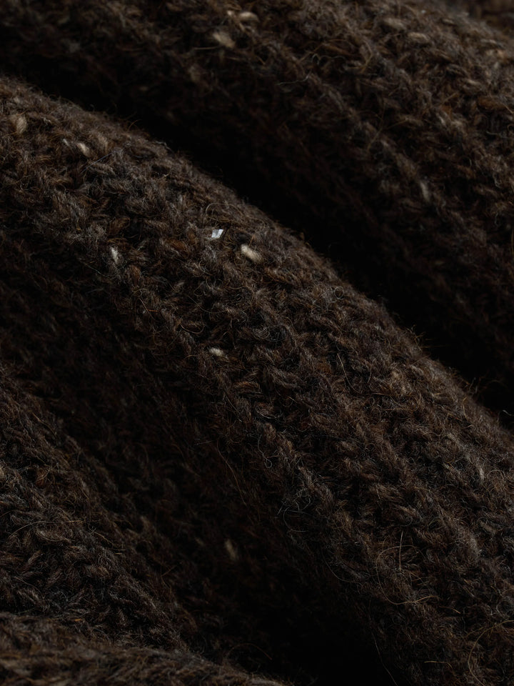 3sixteen Fisherman Cardigan - Umber Tweed
