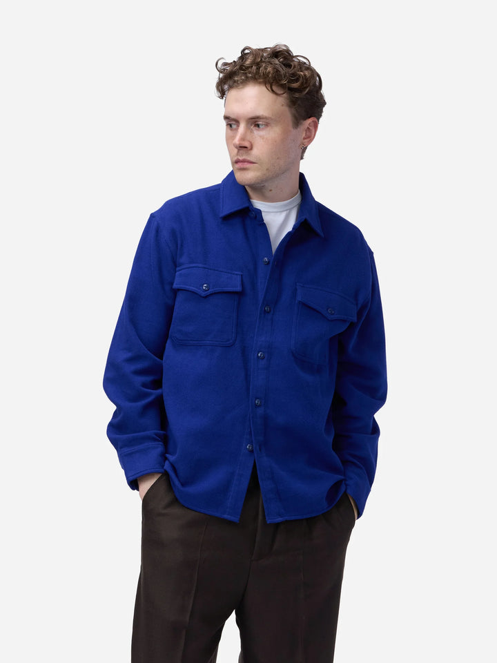3sixteen USN Overshirt - Cobalt Flannel