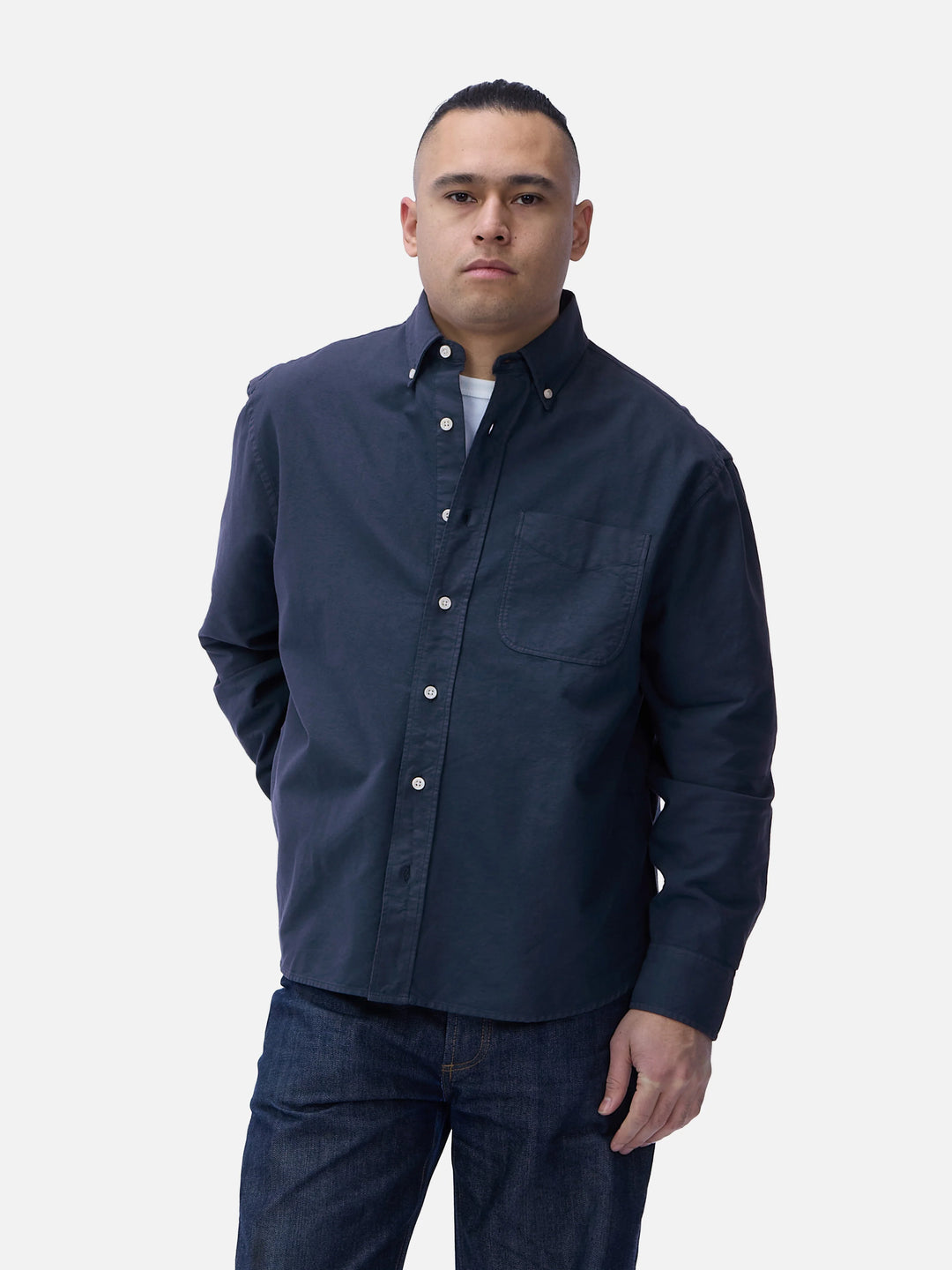 3sixteen Big Oxford - Garment Dyed Navy