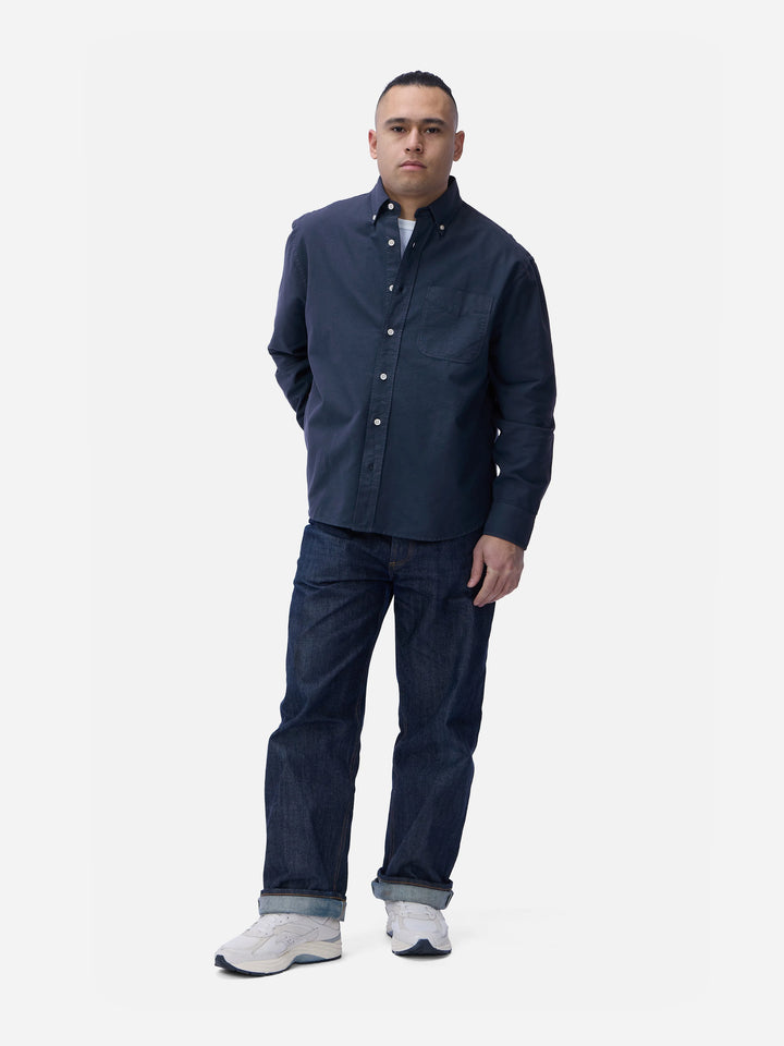 3sixteen Big Oxford - Garment Dyed Navy