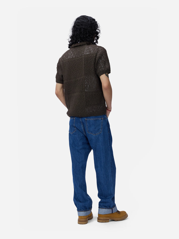 3sixteen Short Sleeve Knit Shirt - Umber De Stijl