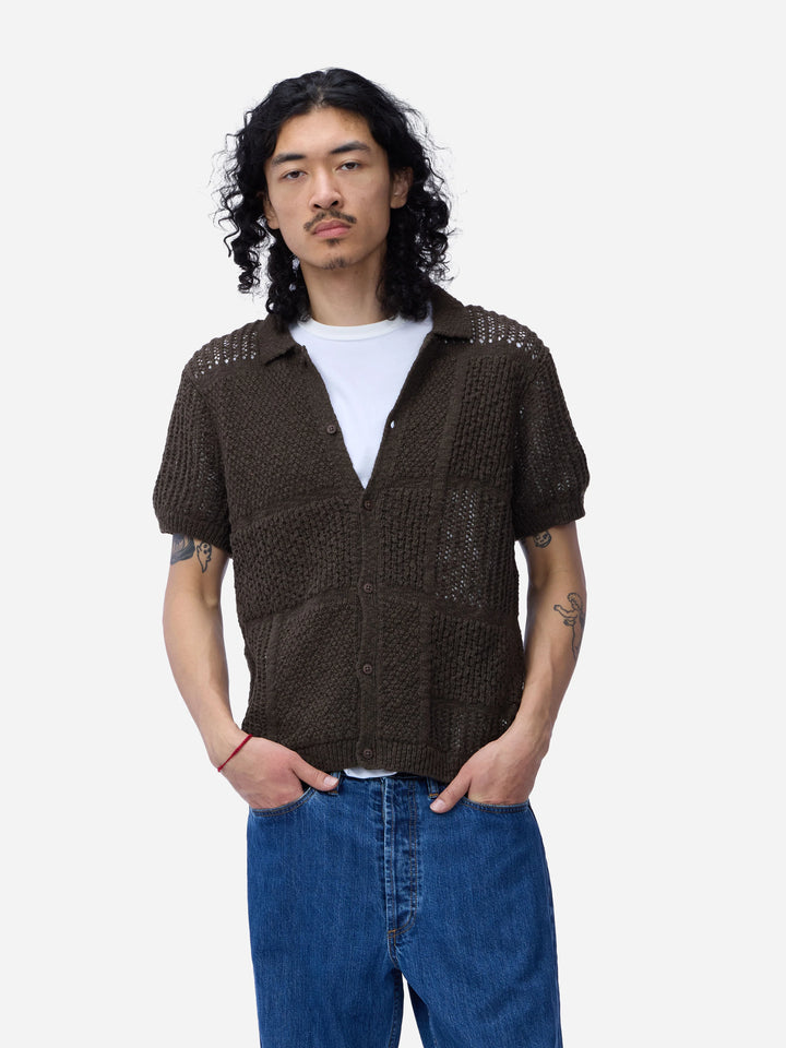 3sixteen Short Sleeve Knit Shirt - Umber De Stijl