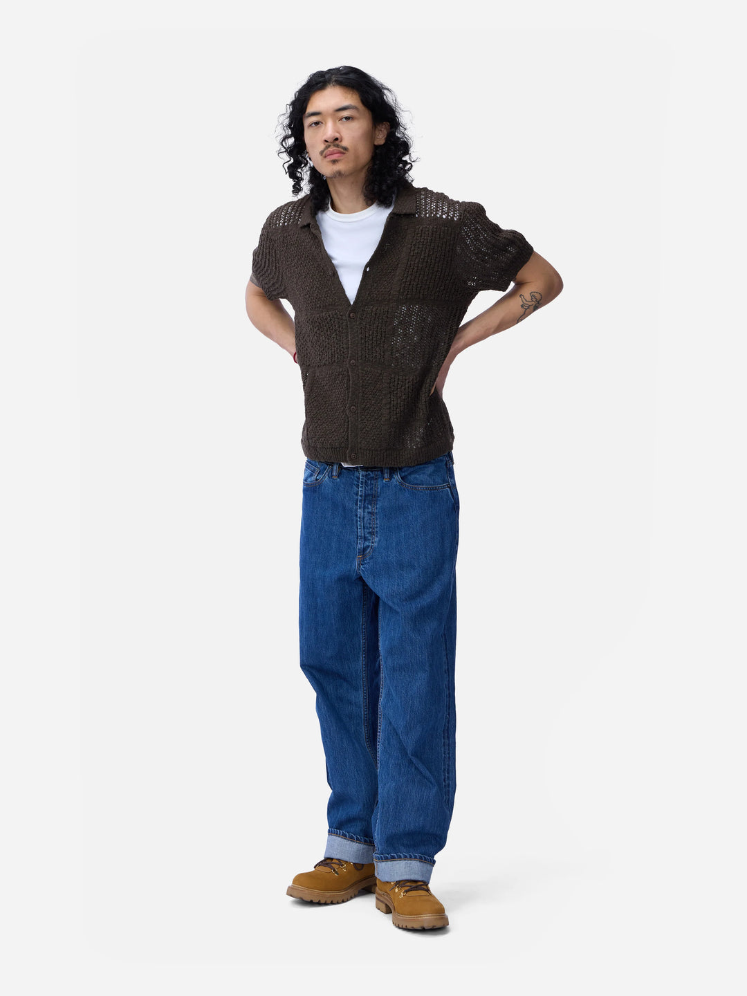 3sixteen Short Sleeve Knit Shirt - Umber De Stijl