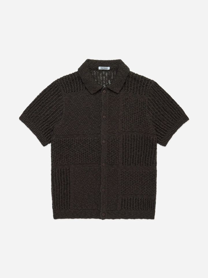 3sixteen Short Sleeve Knit Shirt - Umber De Stijl