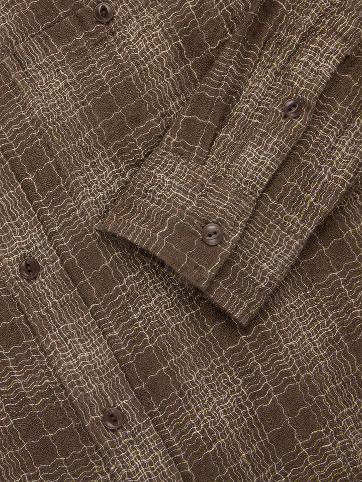 3sixteen Utility Shirt - Drab Wavy Check