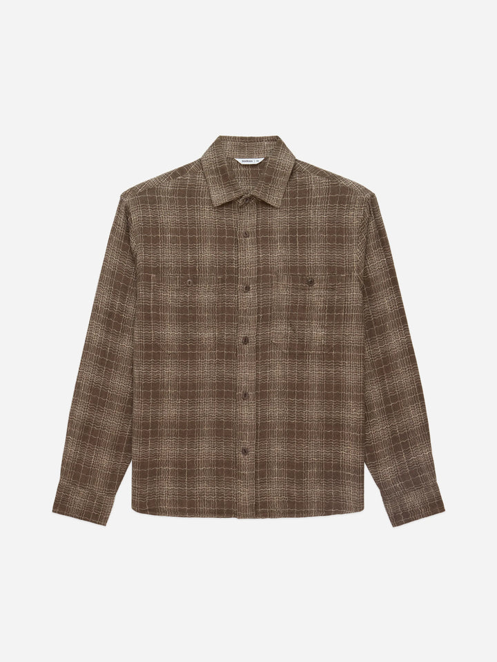 3sixteen Utility Shirt - Drab Wavy Check