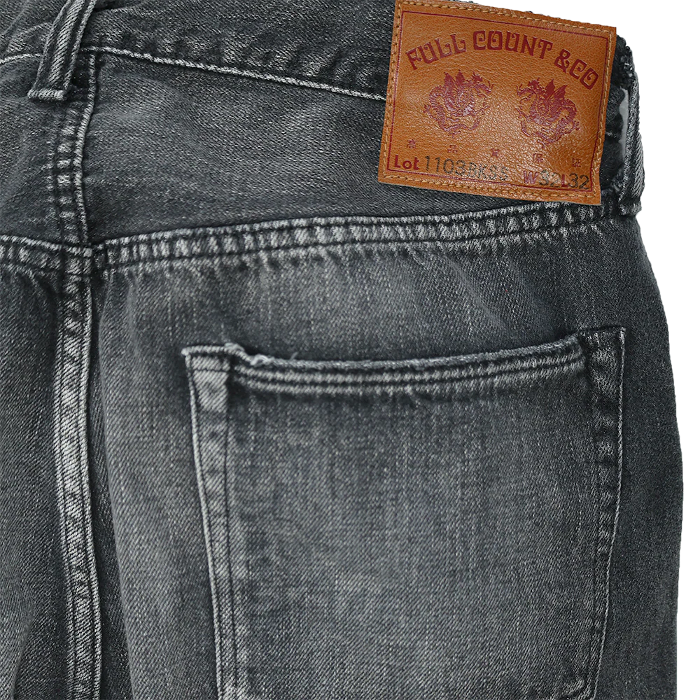 Full Count Clean Straight Denim (Super Smooth) - Black [1103BKSSHW]