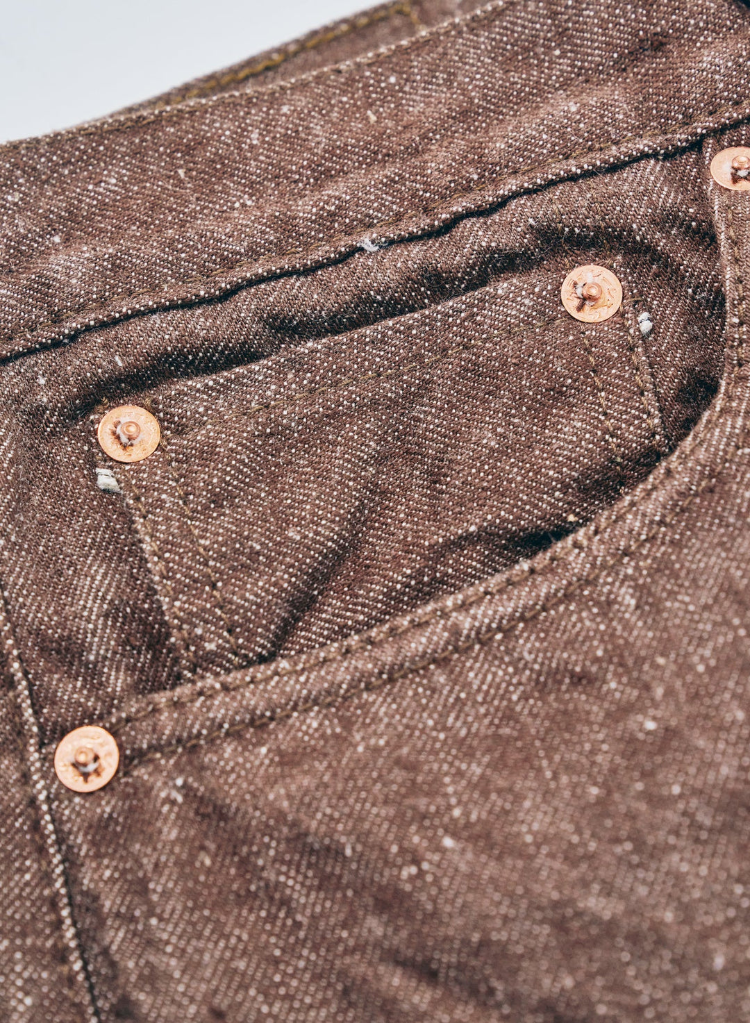 Samurai 15oz Kanoko Brown Denim [S0150BRX]