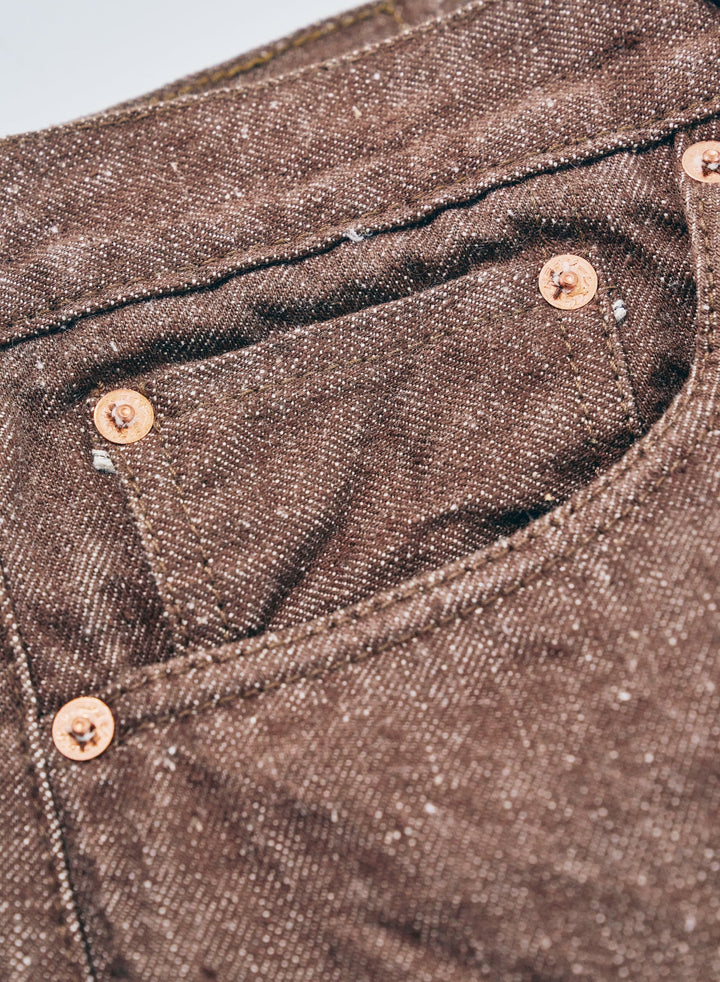 Samurai 15oz Kanoko Brown Denim [S0150BRX]