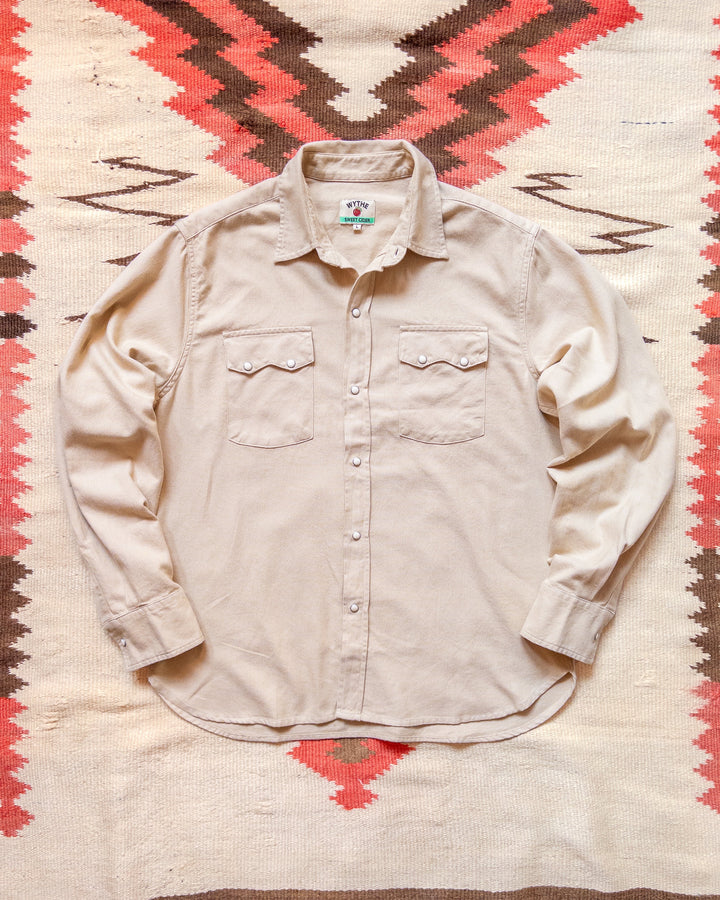 Wythe Vintage Tickweave Pearlsnap Shirt - Butterscotch