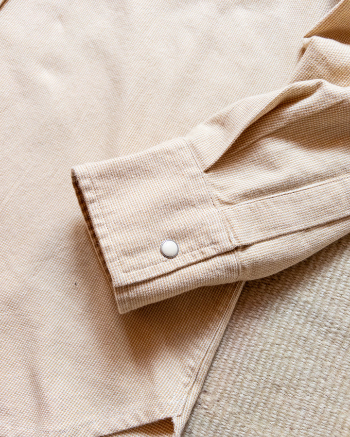 Wythe Vintage Tickweave Pearlsnap Shirt - Butterscotch