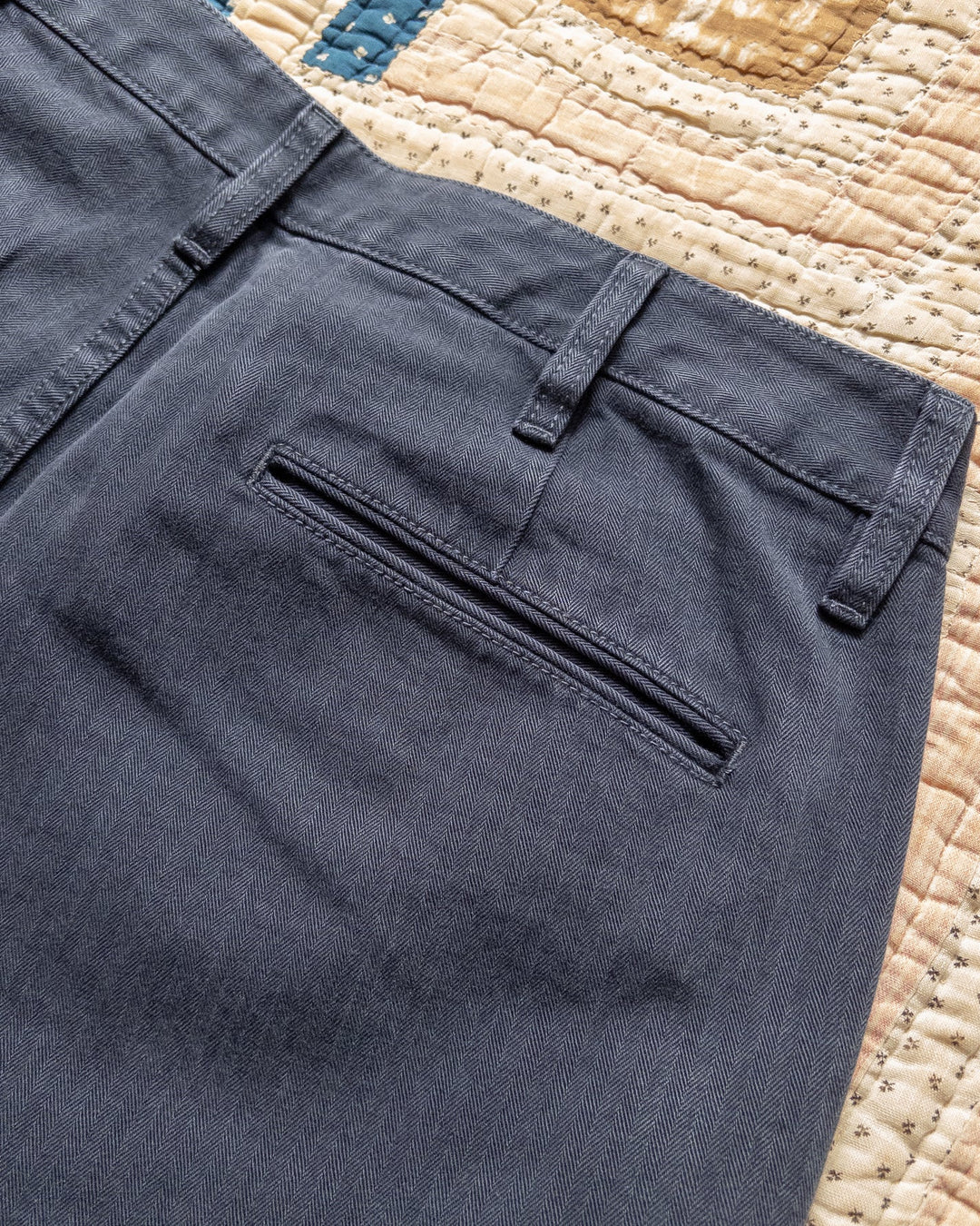 Wythe - Japanese Cotton Herringbone Chino - Faded Navy