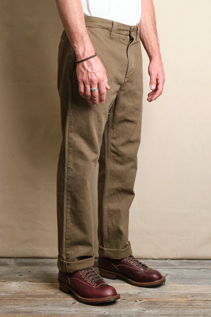 Freenote Cloth Deck Pant 14 Ounce Slub - Army Green
