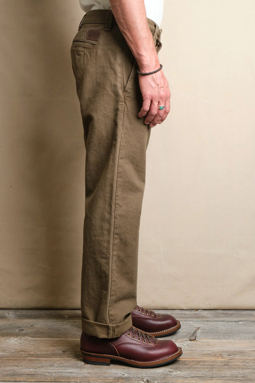 Freenote Cloth Deck Pant 14 Ounce Slub - Army Green