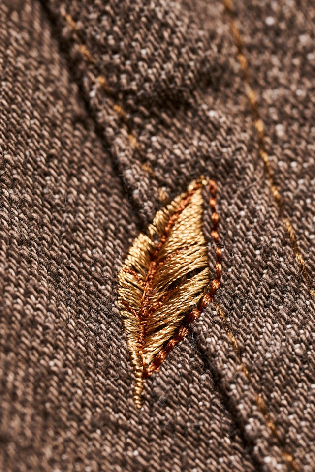 Pure Blue Japan 14oz Brown Selvedge Denim - Relaxed Tapered [BR-14oz-019]