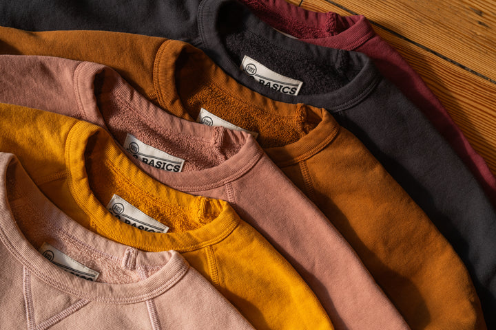 BS Basics Everyday Classic Raglan Crewneck - Slate