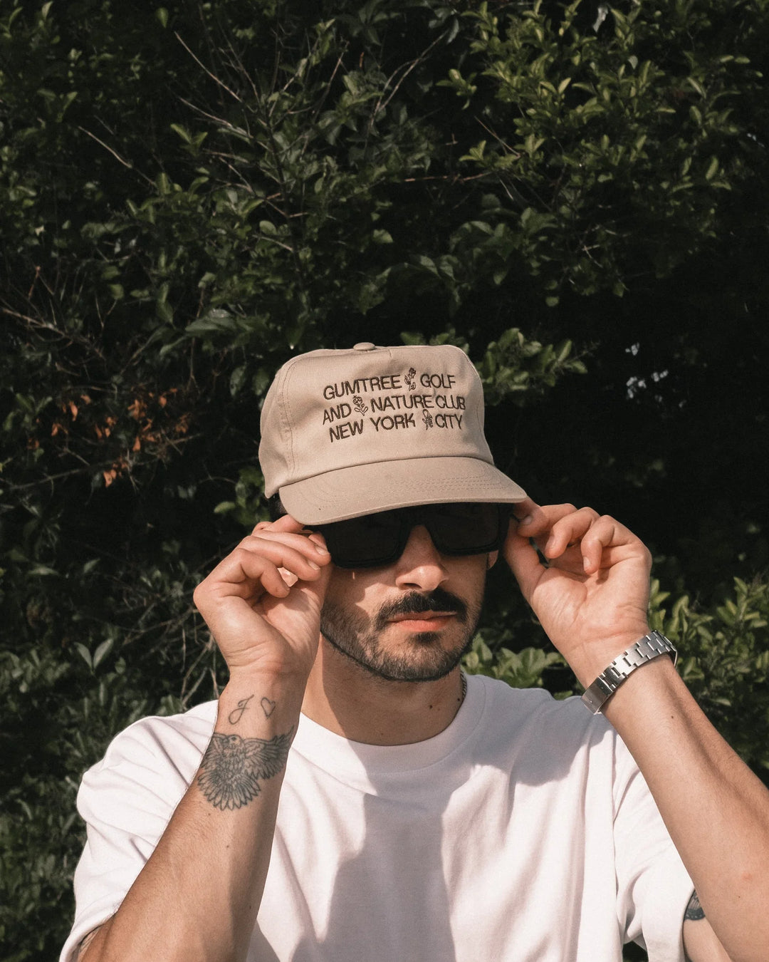 Gumtree Golf & Nature Club State Flower Unstructured 5-Panel Hat in Khaki