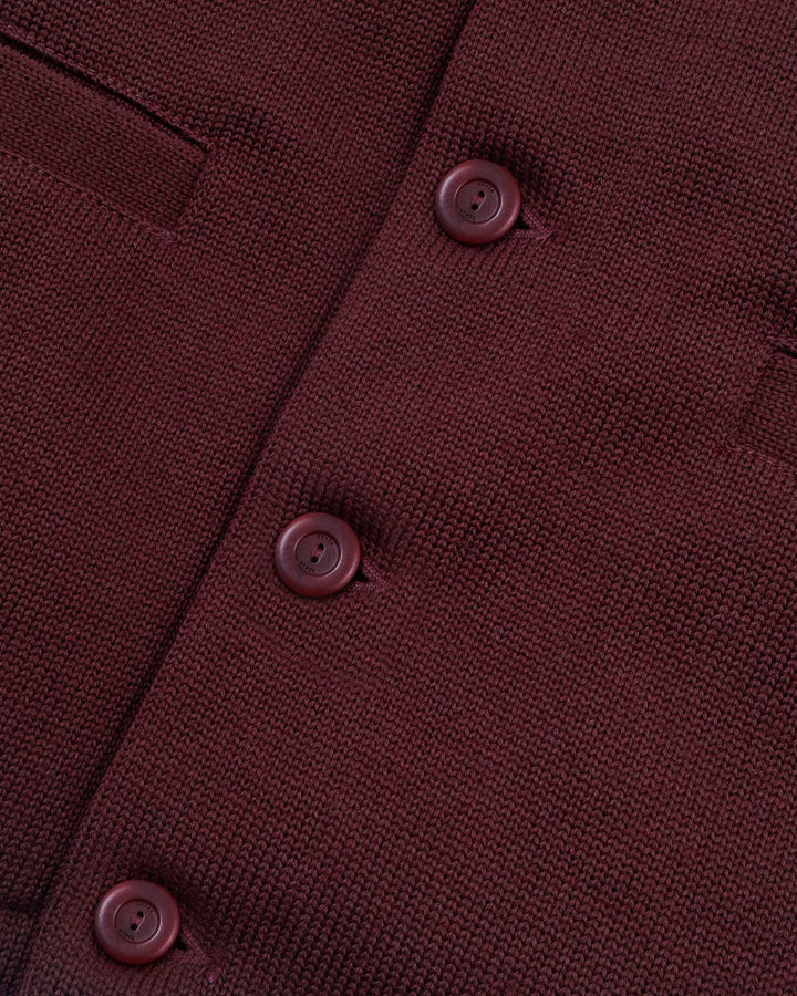 Dehen 1920 Slouchy Cardigan - Burgundy