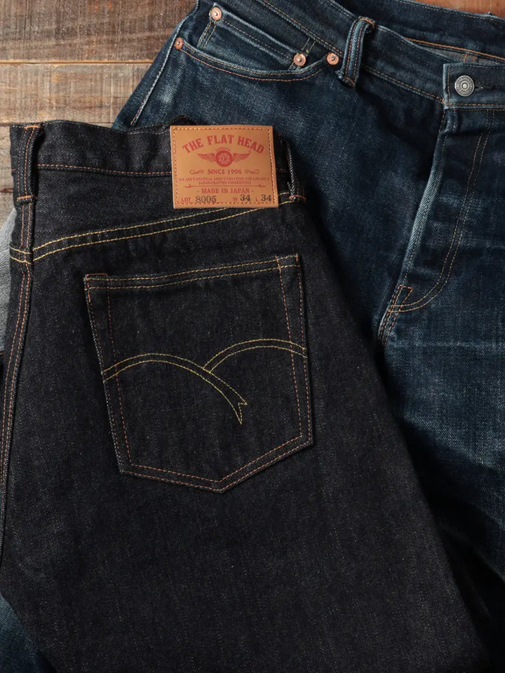 The Flat Head 18oz Regular Straight Indigo Denim [8005]